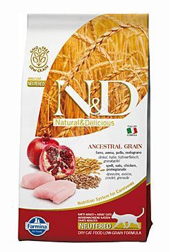 N&D Low Grain CAT Neutered Chicken & Pomegranate 10kg