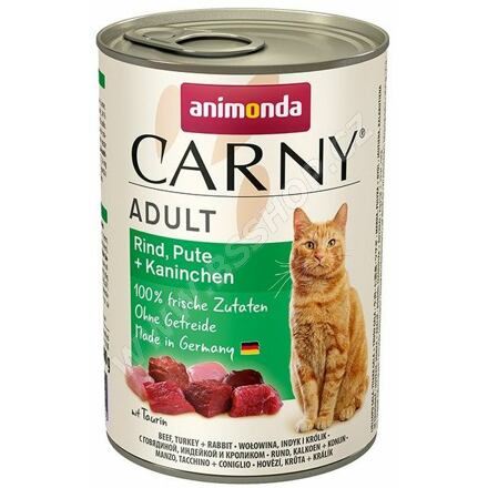 ANIMONDA konzerva CARNY adult hovězí, krůtí + králík 400g