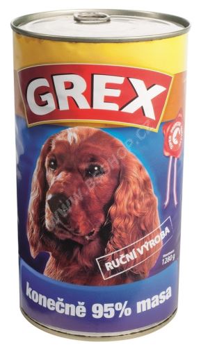 GREX konzerva pes masová směs 1280g