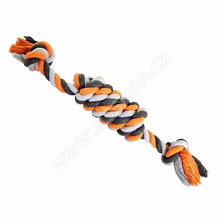 HIP HOP Válec JUMBO bavlněný se 2 knoty 51cm/500g šedá, tm.šedá, oranžová