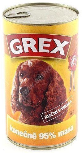 GREX konzerva pes drůbeží 1280g