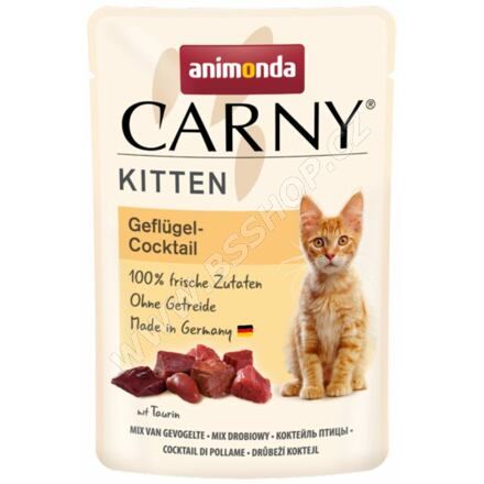 Animonda Carny Kitten drůbeží koktejl, kapsička pro koťata 85g