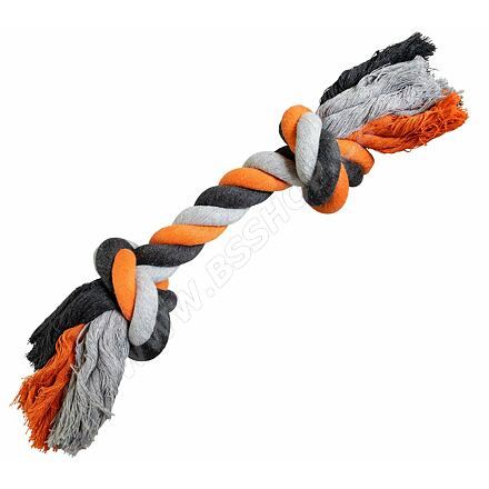 HIP HOP Uzel bavlněný 2 knoty 41cm/460g šedá, tm.šedá, oranžová