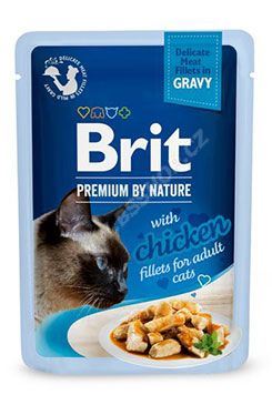BRIT Premium Cat Delicate Fillets in Gravy with Chicken 85g