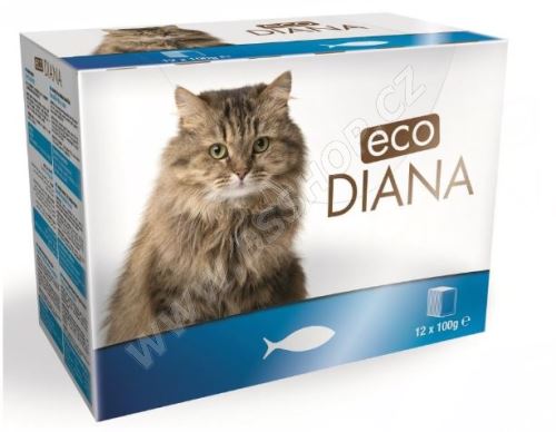 Diana eco kapsičky rybí kousky v omáčce 12x100g