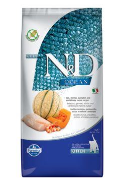 N&D OCEAN CAT Kitten Cod & Shrimp&Pumpkin&Melon 5kg