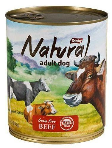 TOBBY konzerva Natural Beef 850g
