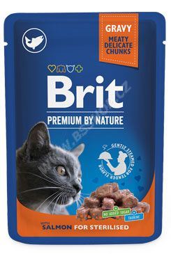 Brit Premium Cat kapsička Salmon for Sterilised 100g