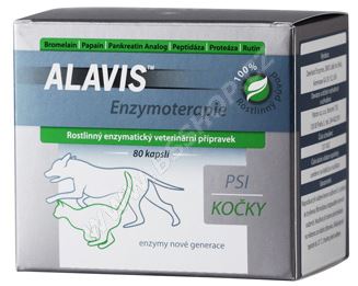 Alavis Enzymoterapie pro psy a kočky 40 kapslí