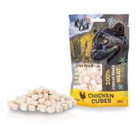 KIDCAT SUPER PREMIUM 100% freeze dried CHICKEN CUBES - kuřecí maso mrazem sušené, 25g (1)