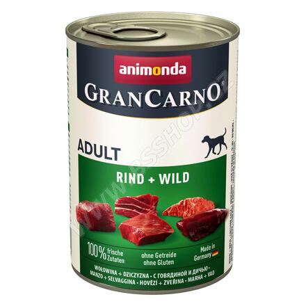 Konzerva ANIMONDA Gran Carno hovězí + zvěřina 400g