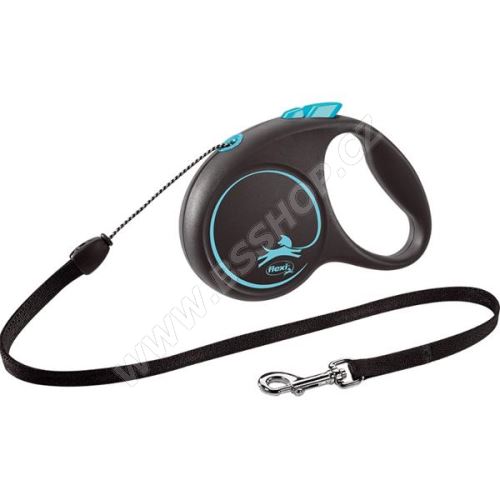 Flexi Black Design S lanko 5m modré 12kg