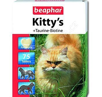 Beaphar Kittys s taurinem a biotinem 75tbl