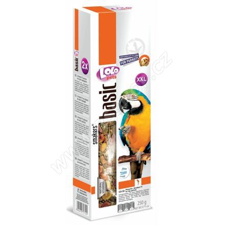 LOLO SMAKERS XXL 2 klasy pistáciové pro velké papoušky 250g