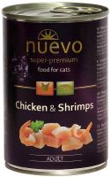 Nuevo kočka adult Kuře a krevety konzerva 400g