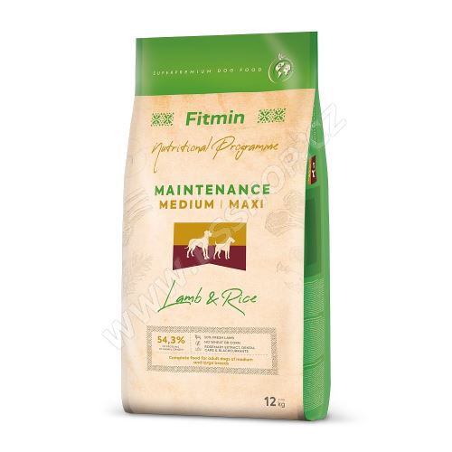 Fitmin dog medium/maxi lamb & rice 12kg