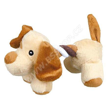 Plyšový pejsek/slon s bavlněnou šňůrou 17cm Trixie