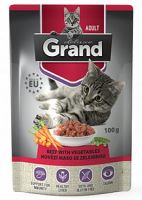GRAND kapsička kočka deluxe 100% hovězí se zeleninou100g (1)
