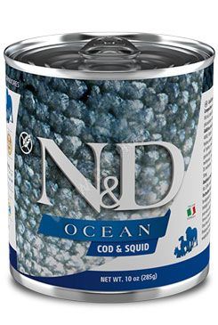 N&D DOG OCEAN Adult Sea Bass & Squid 285g