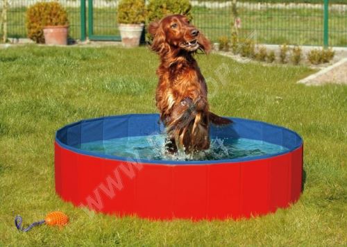 Skládací bazén pro psy červeno/modrý 160x30cm Karlie