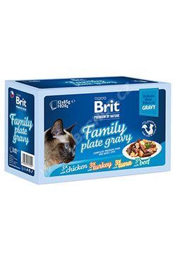 BRIT Premium Cat Delicate Fillets in Gravy Family Plate 1020g (12x85g)