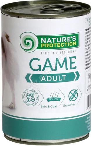 Nature's Protection Dog konzerva Adult zvěřina 400g