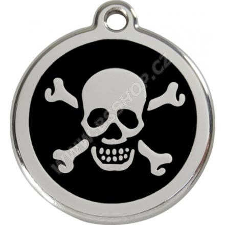 Známka - Lebka - Černá