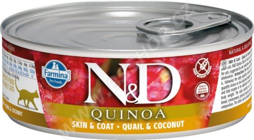 N&D CAT QUINOA Adult Quail & Coconut 80g