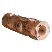 Trixie dřevěný tunel přírodní dřevo pro hlodavce 7x30cm (1)