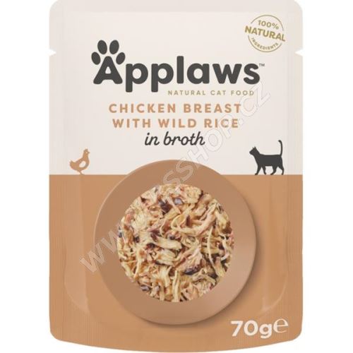 Applaws kapsička Cat kuřecí prsa a divoká rýže 70g