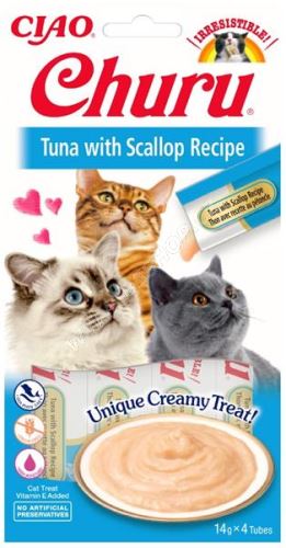 Churu Cat Tuna with Scallop 4x14g