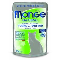 MONGE NATURAL kapsička tuňák v želé pro kočky 80g (1)