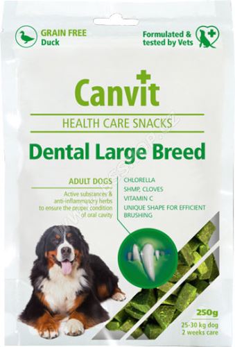 Canvit Snacks Dental Large Breed Duck 250g