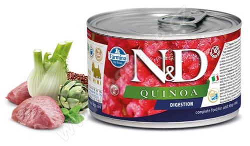 N&D DOG QUINOA Adult Digestion Lamb & Fennel Mini 140g