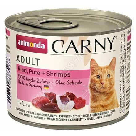 ANIMONDA konzerva CARNY Adult krůta + ráčci 200g