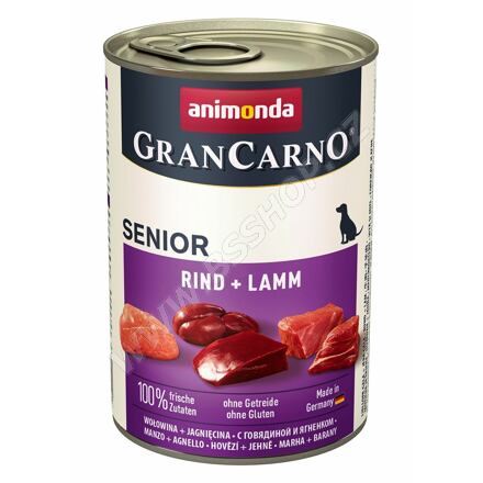 Konzerva ANIMONDA Gran Carno Senior hovězí + jehně 400g