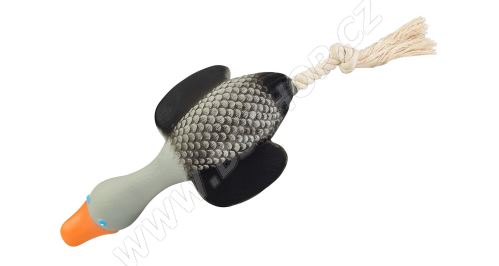 Divoká husa na bavlněném laně se zvukem 24/37 cm, latex, HipHop