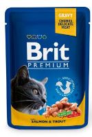Kapsička BRIT Premium cat salmon & trout 100g Kapsička BRIT Premium cat salmon & trout 100g