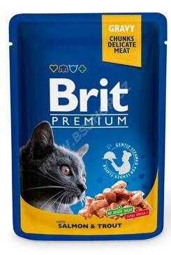Kapsička BRIT Premium cat salmon & trout 100g