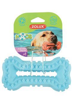 Hračka pes BONE MOOS TPR 16cm modrá Zolux