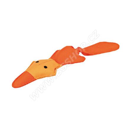 Plovoucí oranžová kačena se zvukem 50cm