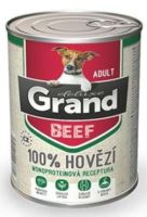 GRAND konzerva pes deluxe 100% hovězí 400g
