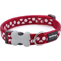 Obojek RD - White Spots on Red (217059015)