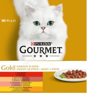 Gourmet Gold Multipack kousky ve šťávě 8x85g (83979796)