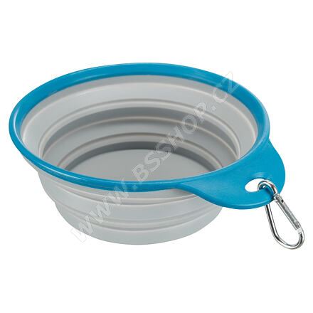 Cestovní silikonová miska s pevným okrajem 1l/18cm
