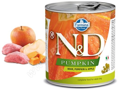 N&D DOG PUMPKIN Adult Boar & Apple 285g