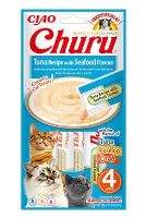 Churu Cat Tuna Recipe with Seafood Flavor 4x14g Churu Cat Tuna Recipe with Seafood Flavor 4x14g