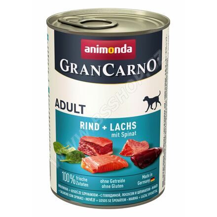 Konzerva ANIMONDA Gran Carno Adult losos + špenát 400g