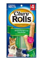 Churu Cat Rolls Chicken wraps&Tuna cream 4x10g (1)