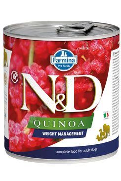 N&D DOG QUINOA Adult Weight Management Lamb & Brocolli 285g